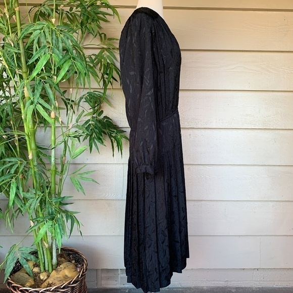 Argenti Pure Black Vintage Long Sleeve Dress - Picture 2 of 5